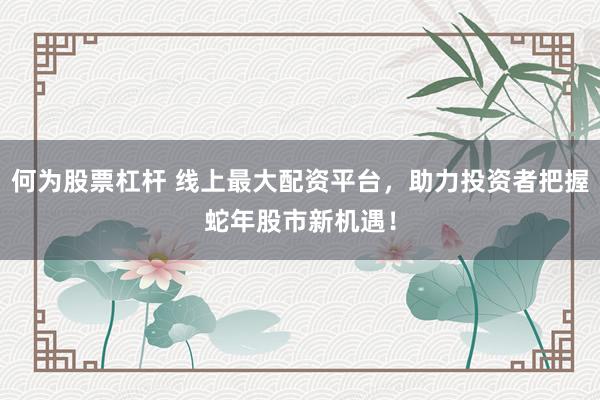何为股票杠杆 线上最大配资平台，助力投资者把握蛇年股市新机遇！