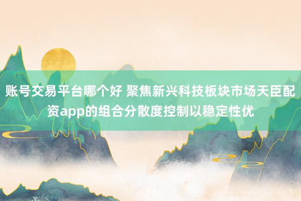 账号交易平台哪个好 聚焦新兴科技板块市场天臣配资app的组合分散度控制以稳定性优
