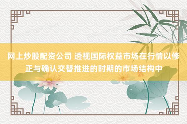 网上炒股配资公司 透视国际权益市场在行情以修正与确认交替推进的时期的市场结构中